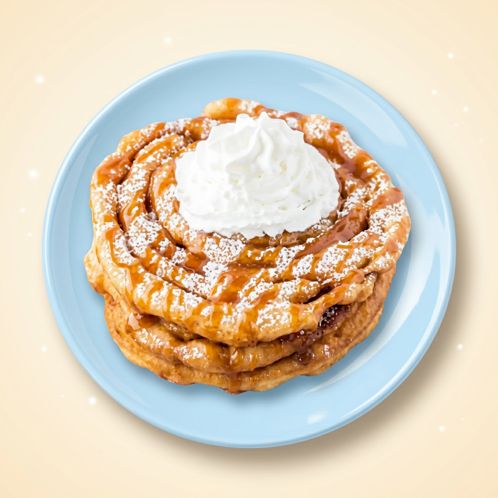 Apple funnel cake