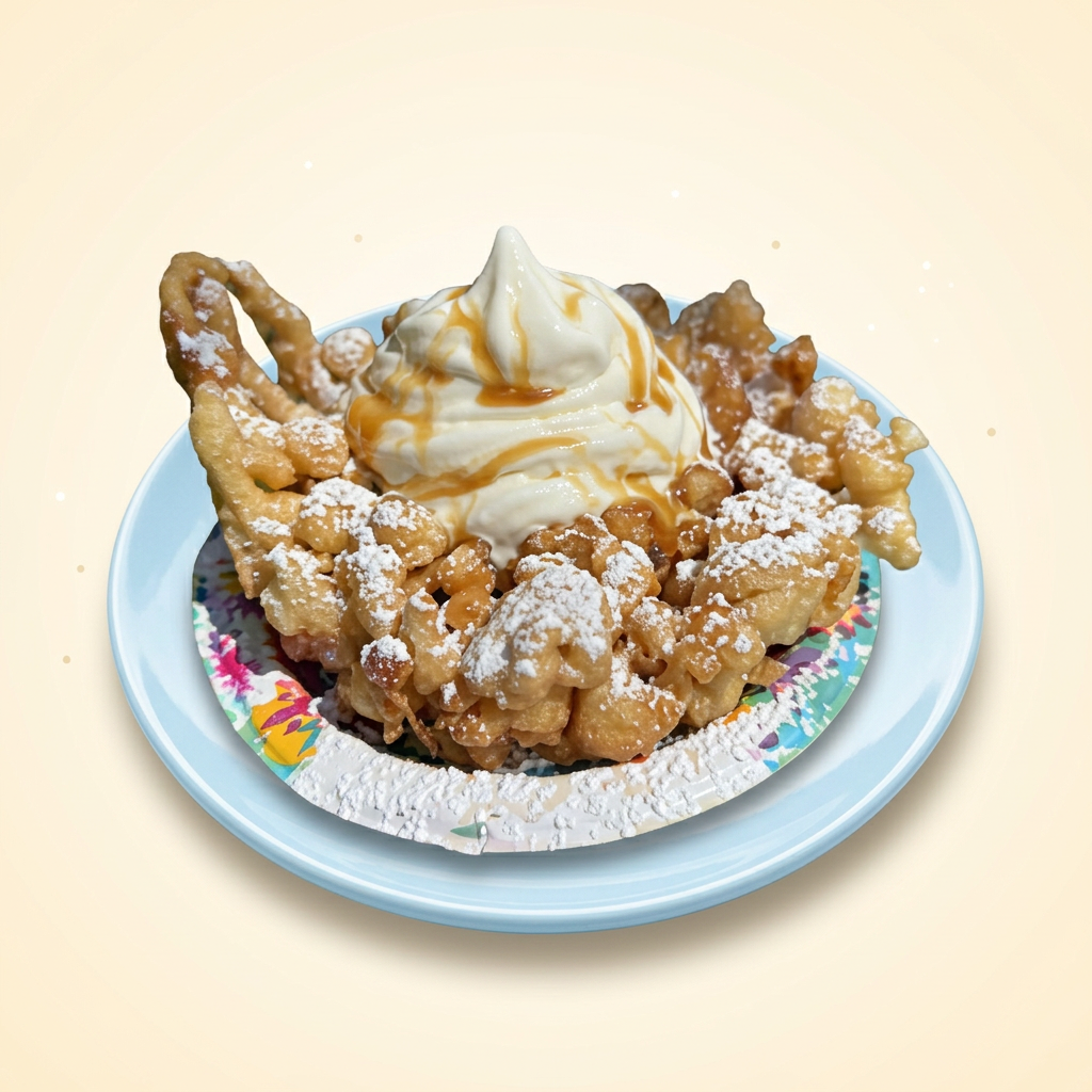 Caramel Apple funnel cake